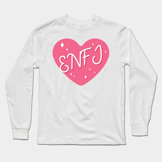 ENFJ personality typography Long Sleeve T-Shirt by Oricca